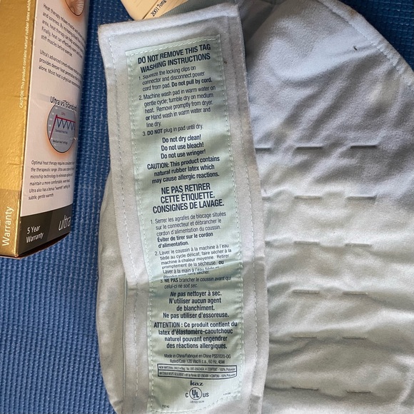 Softheat neck & shoulder wrap - ultra long cord 10ft heat pad - auto shut off - Picture 4 of 5